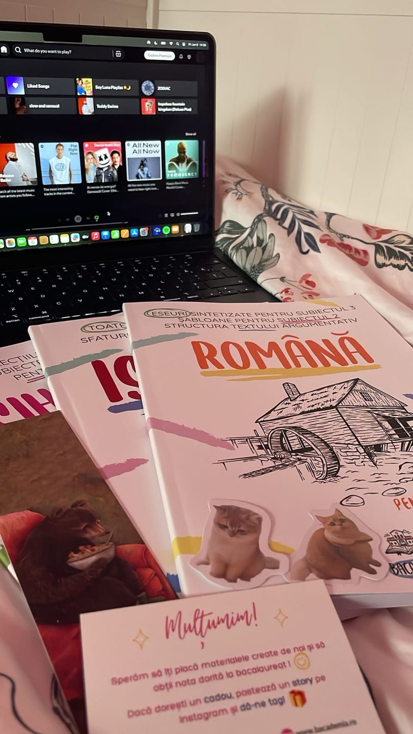 Customer photo review of Pachet Bacalaureat (Română + Istorie + Psihologie) Bacademia