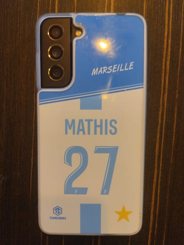 Customer photo review of Coque foot MARSEILLE OM Domicile personnalisable - TEAMCOQUES