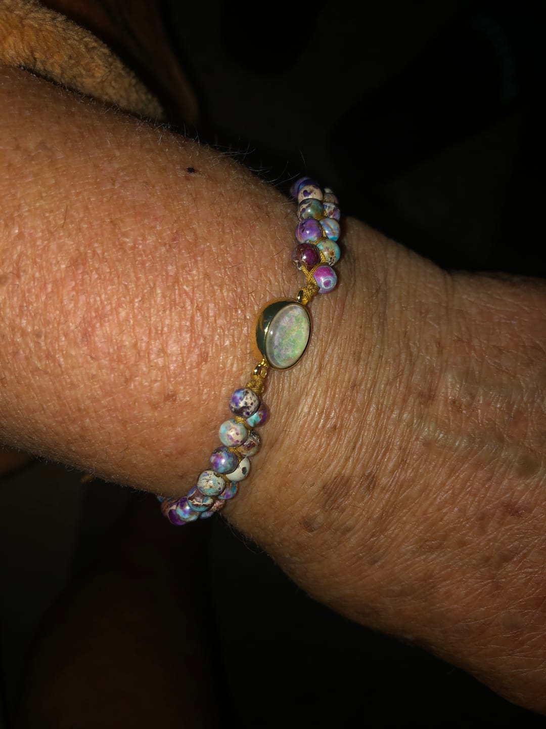 Customer photo review of Amethyst-Opal Yoga-Armband | Boho | Versch. Farben