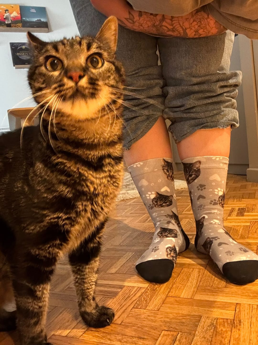Customer photo review of Votre photo - Chaussettes personnalisées