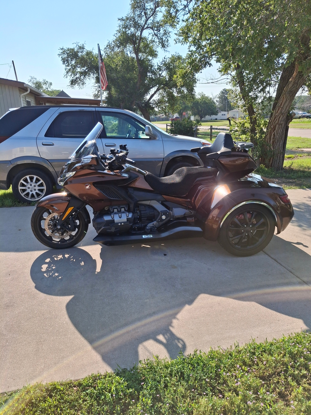 Wind Rider mesh seat cover on a Honda Goldwing GL1800