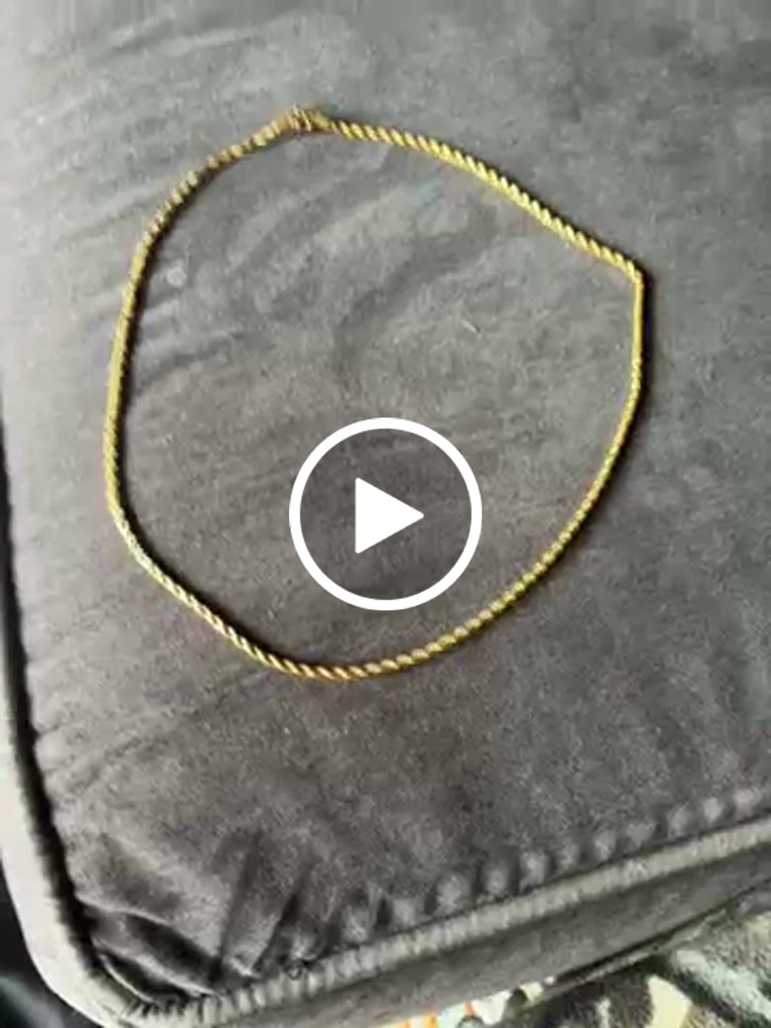 Customer video review of Rope Chain - 18K Gold Plated