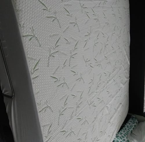 Customer photo review of NuvoDreams™ Waterproof Bamboo Mattress Protector