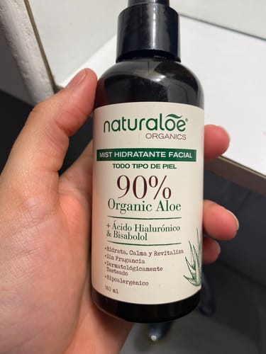 Customer photo review of Mist Hidratante Facial 140ml