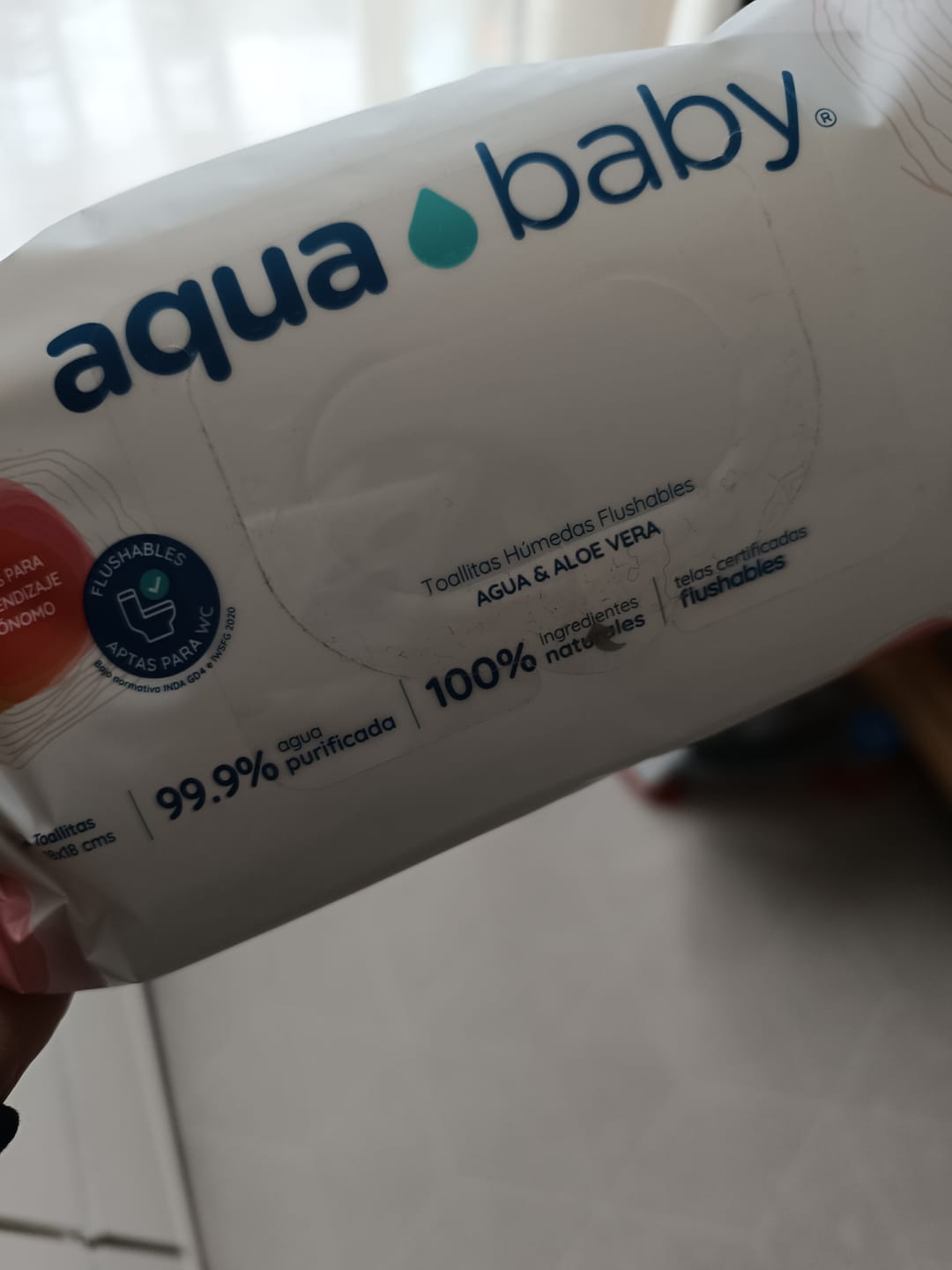Customer photo review of Aqua Baby Flushables 12 Bolsas de 50 Toallitas Húmedas