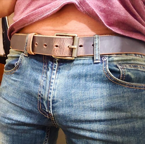Customer photo review of Crazy Horse Jean Belt - 1.5"