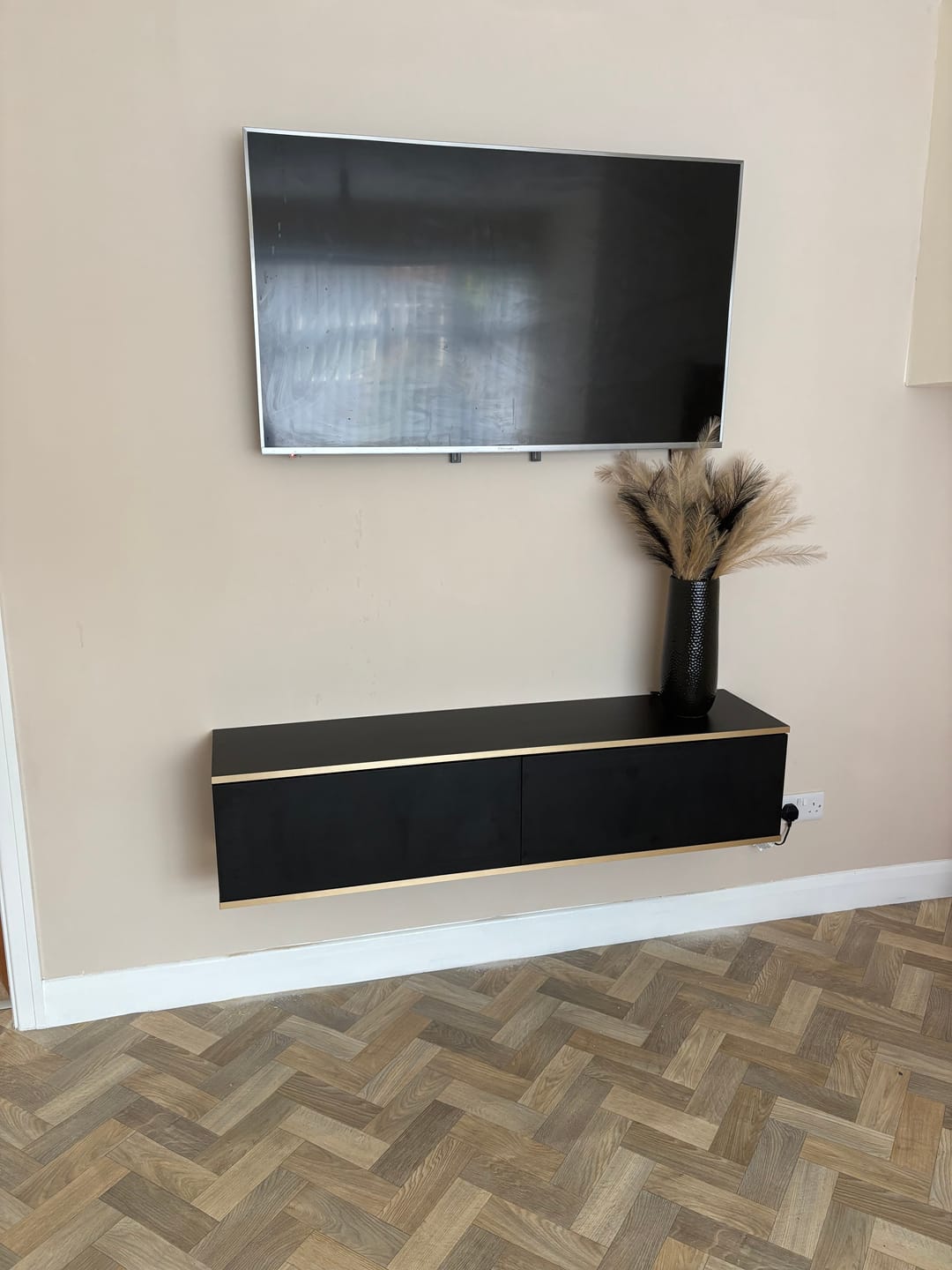 Customer photo review of Oro Floating TV Cabinet 135cm