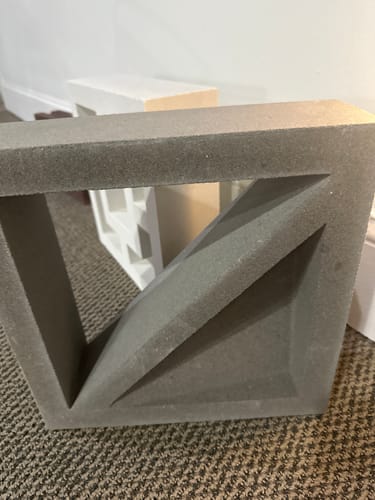Incline Natural Cement 11 4 Cement Breeze Block Grey