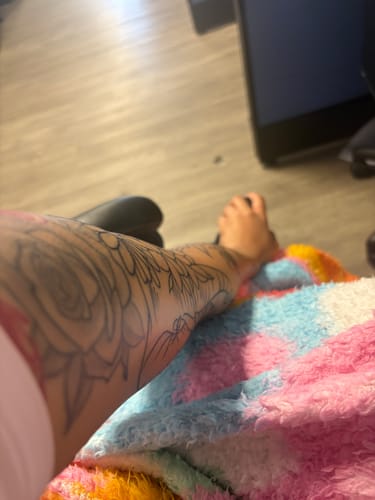 Customer photo review of Painless Tattoo Numbing Cream