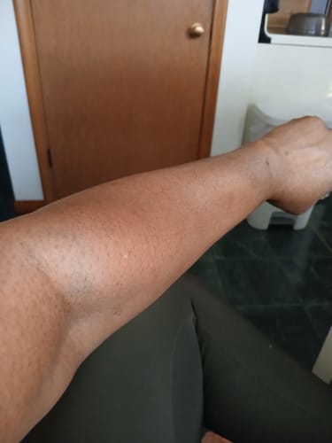 Customer photo review of 24k Gold Coffee Body Scrub