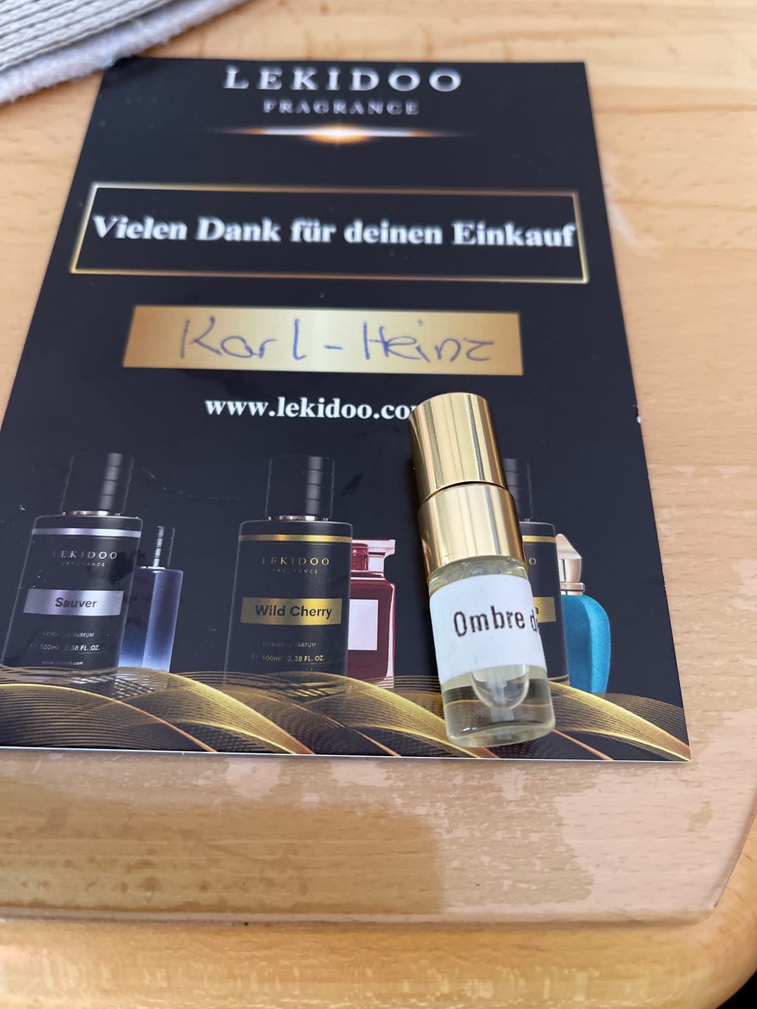 Customer photo review of Ombre de Nuit 2ml Probe