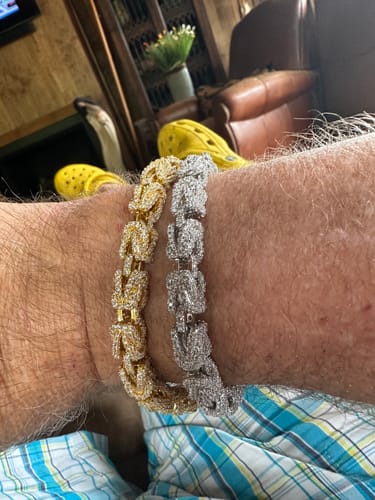 Customer photo review of Turkish 3D Link Hip Hop Bling Bling Bracelet