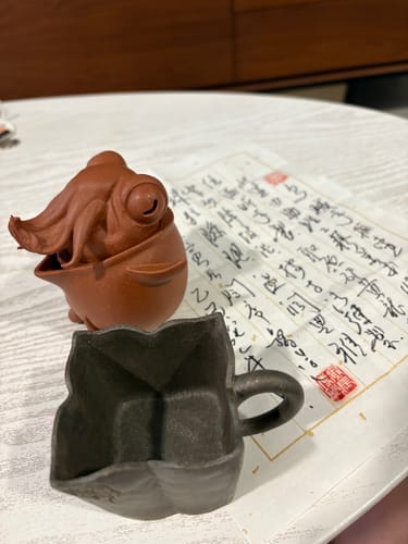 Customer photo review of Cuttlefish Hand-grabbing Yixing Teapot  125ml