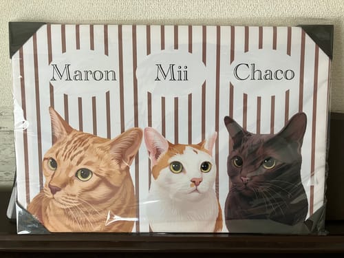 Customer photo review of Petcanva©オーダーメイド ペット似顔絵