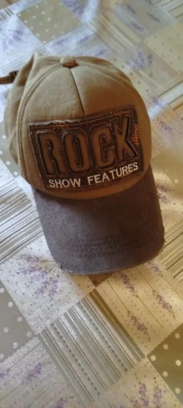 Customer photo review of Cotton Denim Baseball Cap Unisex Distressed Sunhat With Washed Finish — Gray-Blue | KIMLUD