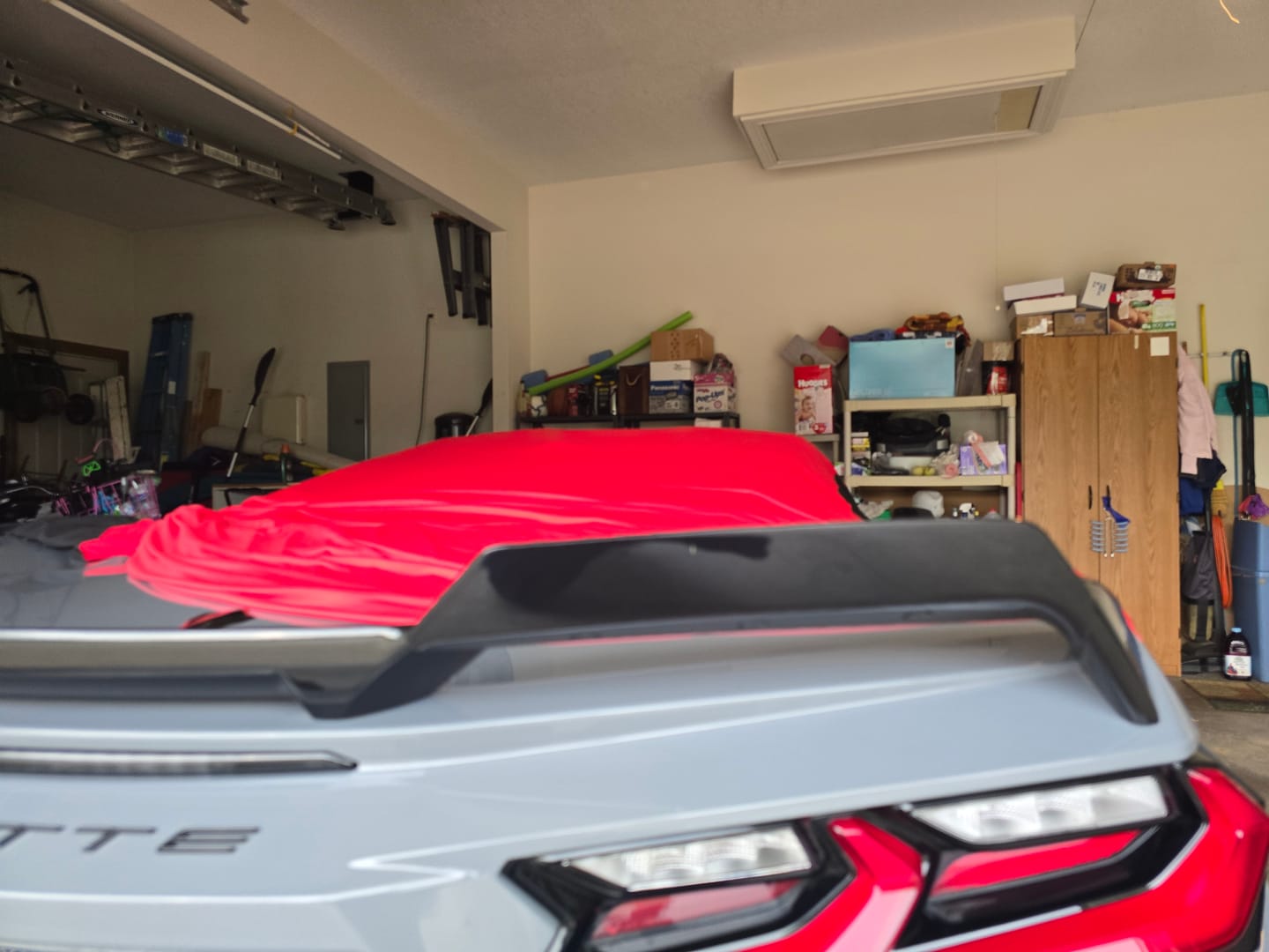 Customer photo review of Corvette C8 Z51 Rear Spoiler Add-On Wicker Extension