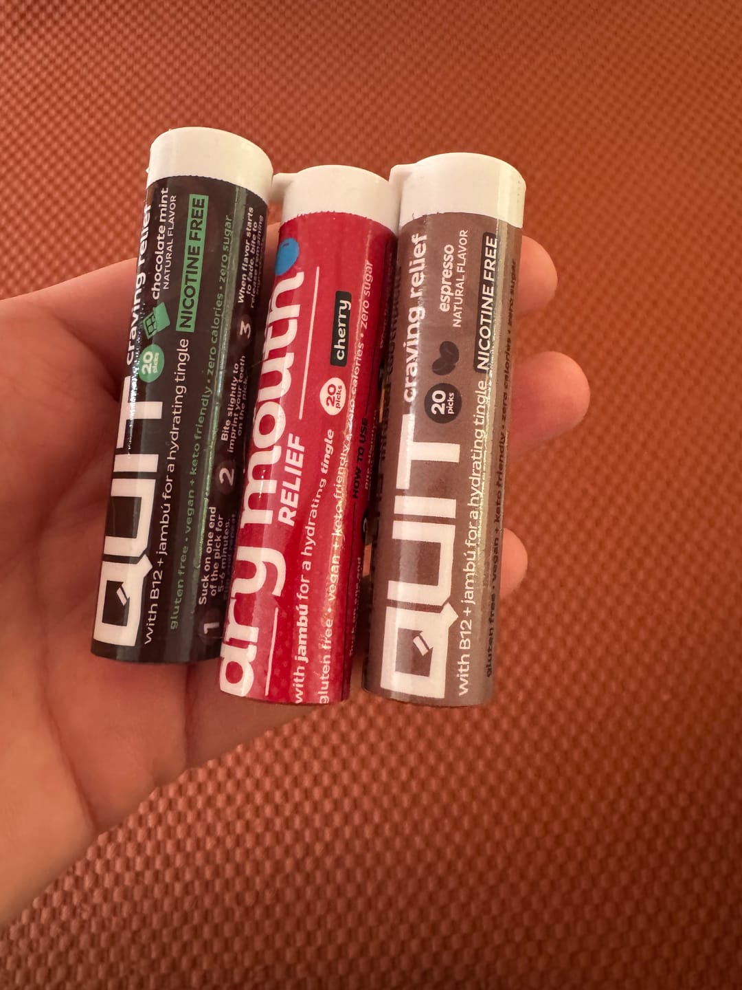 Customer photo review of Quit Chocolate Mint - 3 Pack