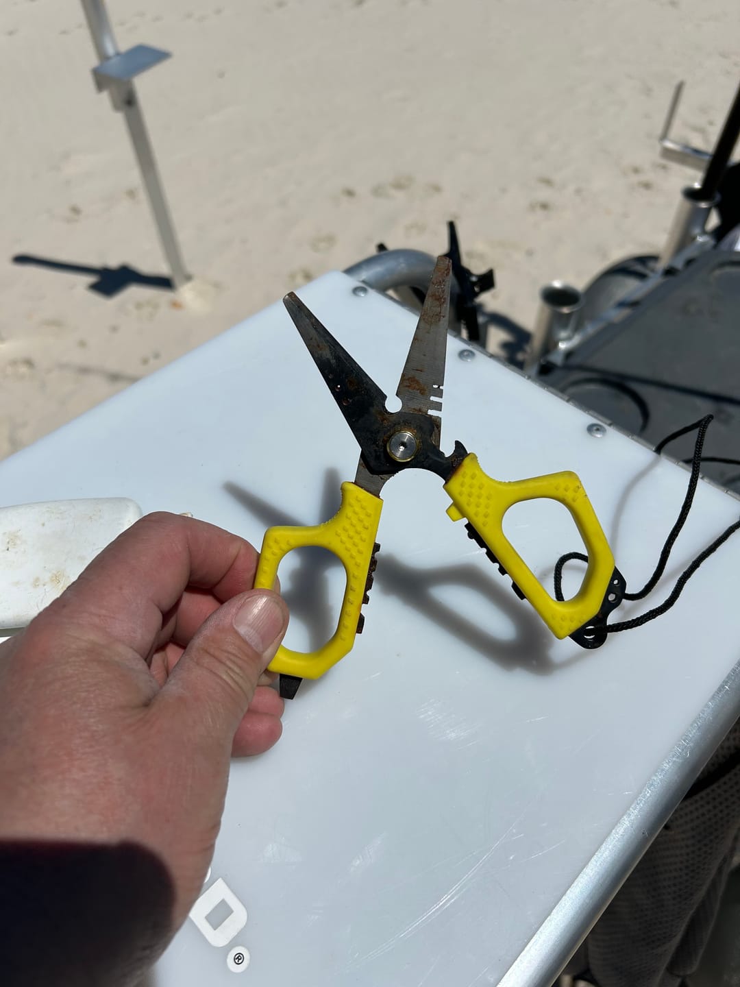 Customer photo review of Beyond Fishing 6.5" Pro Shears - Premium Braid Cutting Scissors