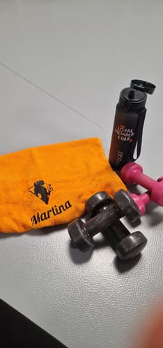 Customer photo review of Personalisiertes Handtuch mit Namen für Erwachsene bestickt
