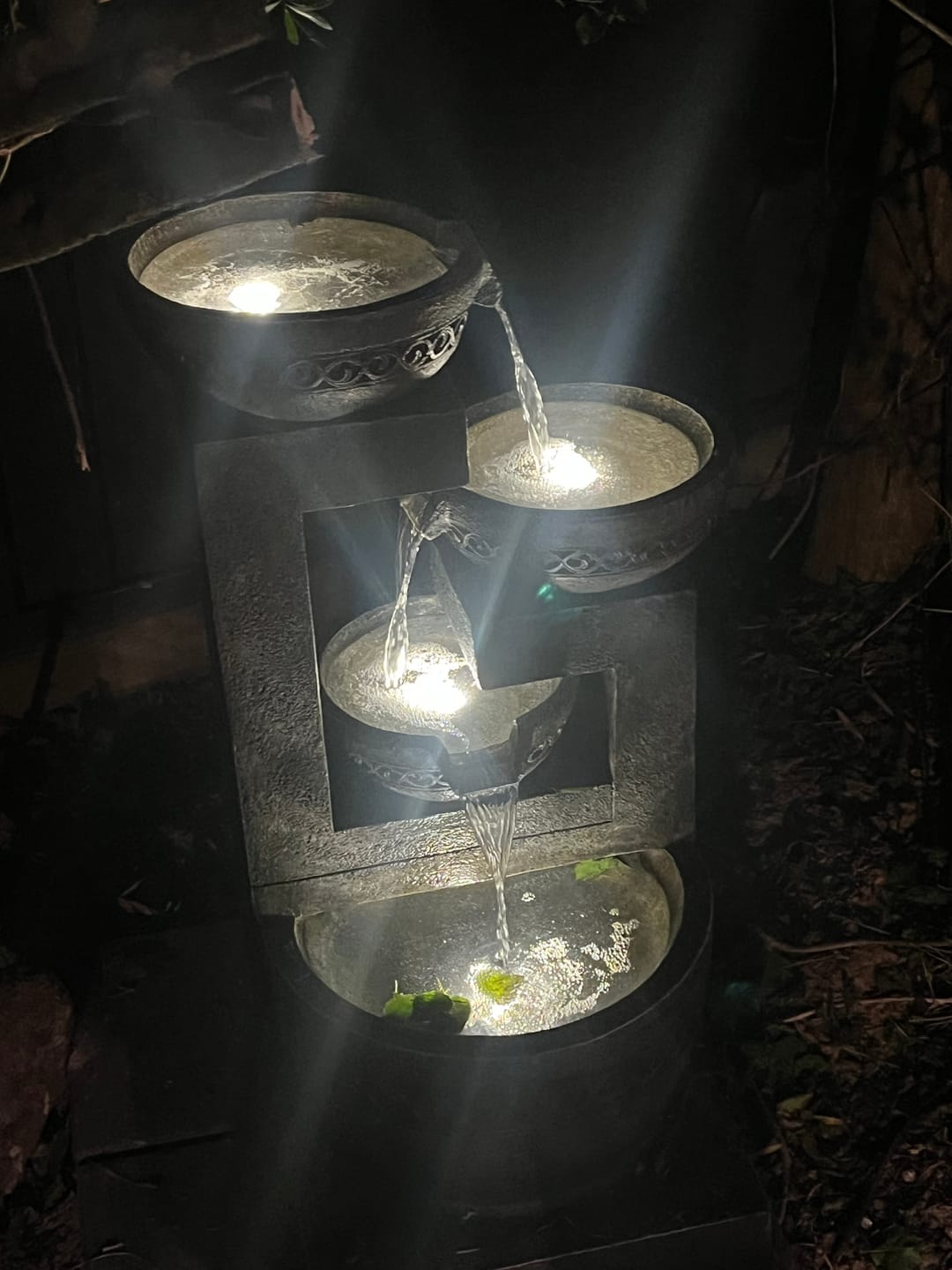 Customer photo review of Casana 4-Tier Cascading Bowls Fountain - 85cm