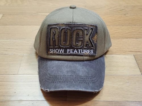 Customer photo review of Cotton Denim Baseball Cap Unisex Distressed Sunhat With Washed Finish — Gray-Blue | KIMLUD