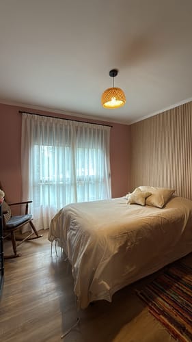 Customer photo review of Lampara Colgante Techo Ratan Modelo OLIVA