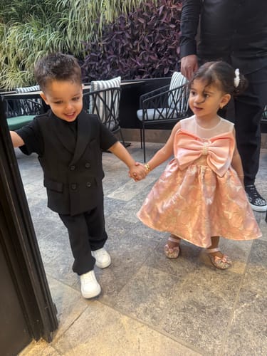 Customer photo review of Cute  Baby Girl Embroidery Toddler Beauty Pageant First Communion Princess Dress