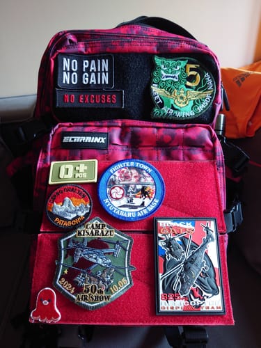 Customer photo review of Parche Grupo Sanguíneo Pvc