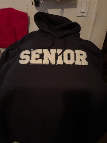 Customer photo review of Senior Chenille Patch