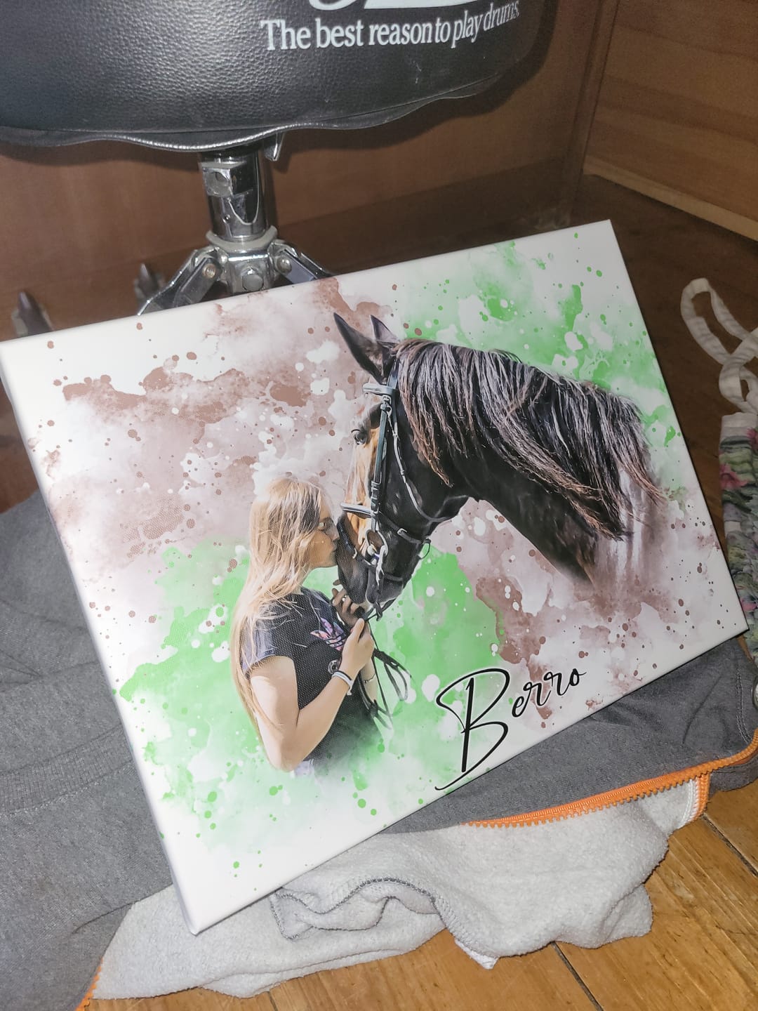 Customer photo review of Dein Pferd als Wasserfarben Portrait
