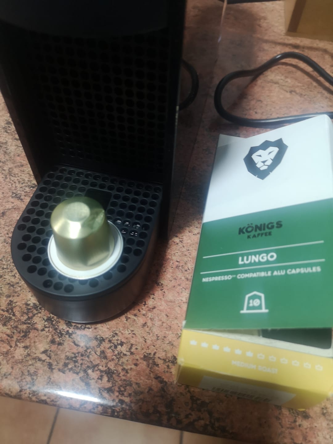 Customer photo review of Cápsula de Aluminio café Lungo
