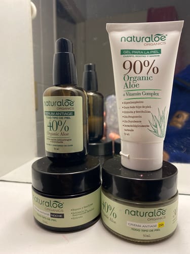 Customer photo review of Set  Serum Antiage + Gel Puro Aloe