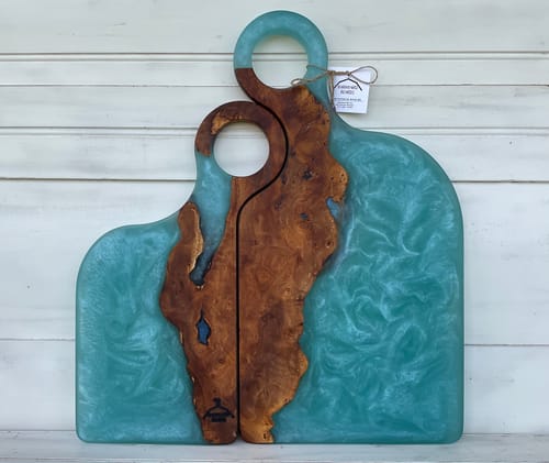 Customer photo review of 20x18x1" Romeo & Juliet Serving Board Set Silicone Mold - Nesting Serving Boards Mold