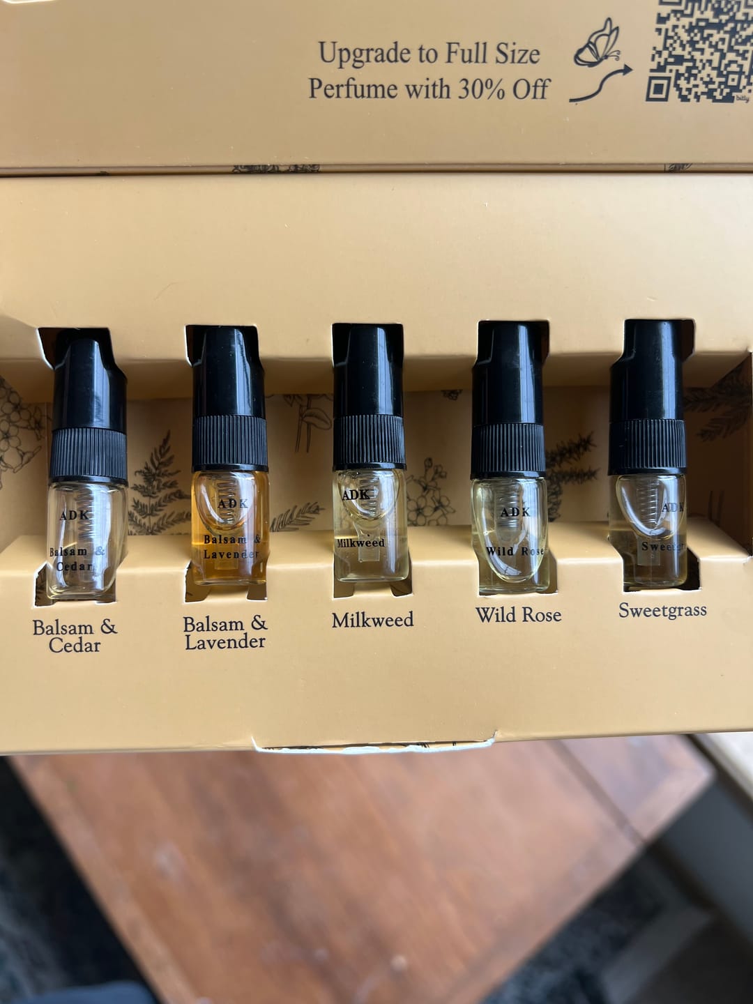 Customer photo review of Artisan Perfume Spray Discovery Set 0.07 oz x 5