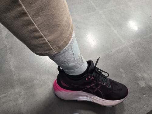 Customer photo review of Premium Anti-Fatigue Bamboo Footsleeves