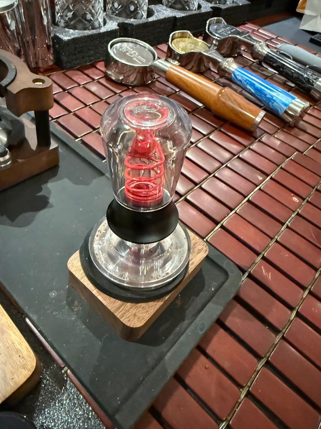 Customer photo review of Transparent Coffee Calibrated Tamper