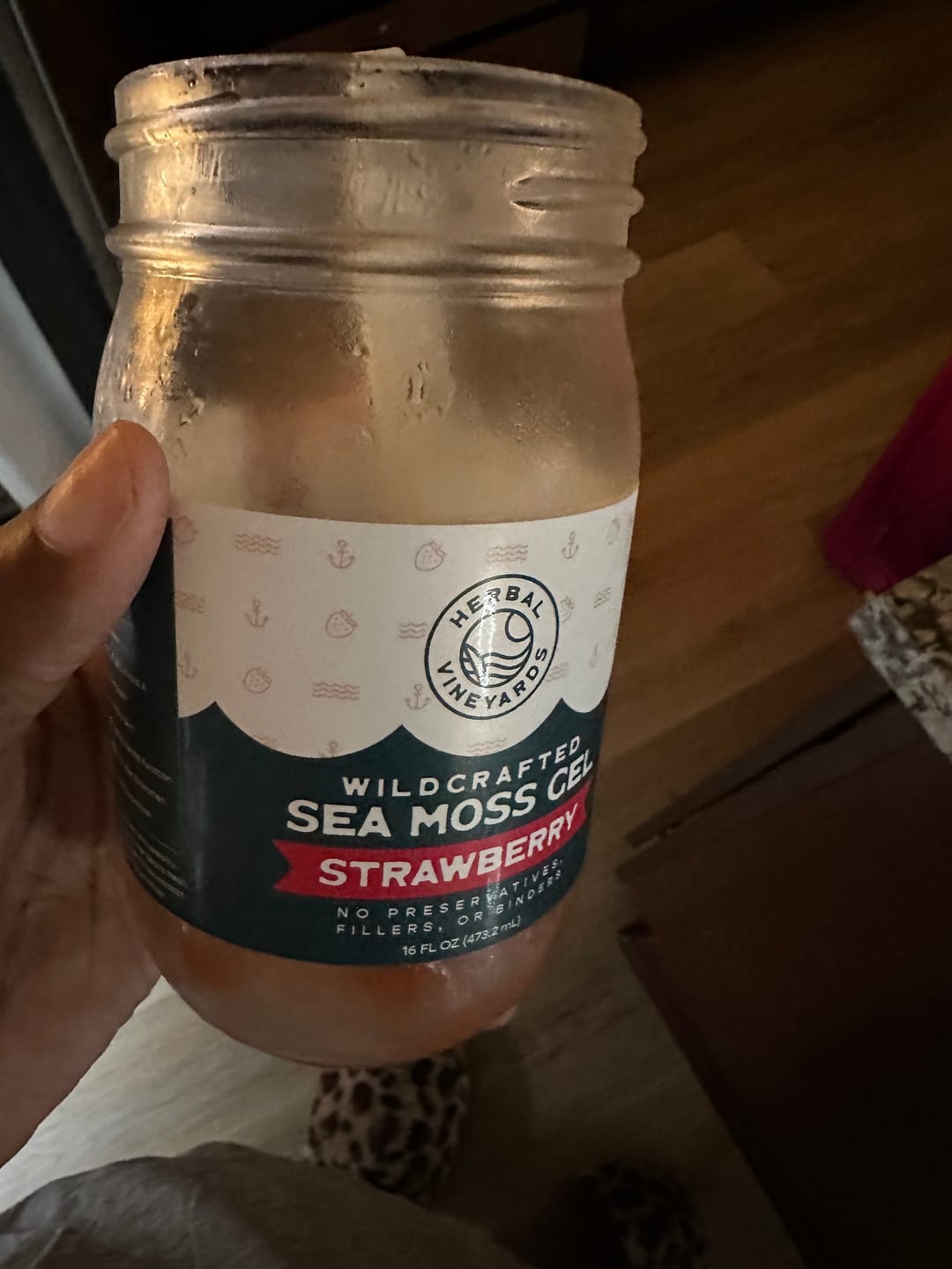 Customer photo review of EXCLUSIVE STRAWBERRY SEA MOSS GEL