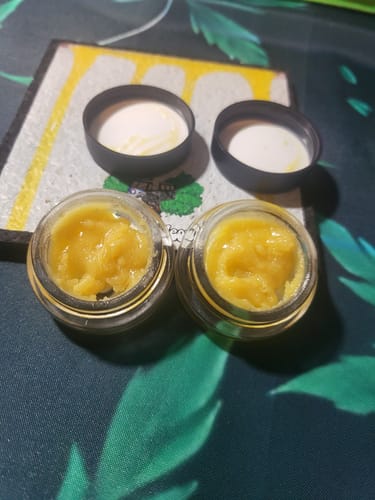Customer photo review of Lemon Cherry Gelato THCA Badder