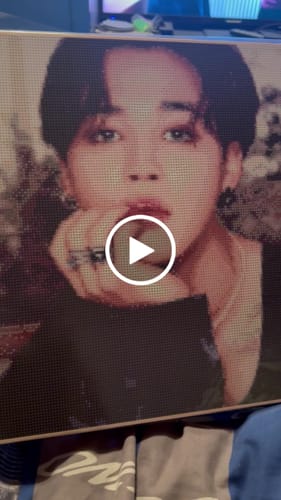 Customer video review of BTS BE Official DIY Cubic Painting Ver 5 + Photocard (Free Shipping)