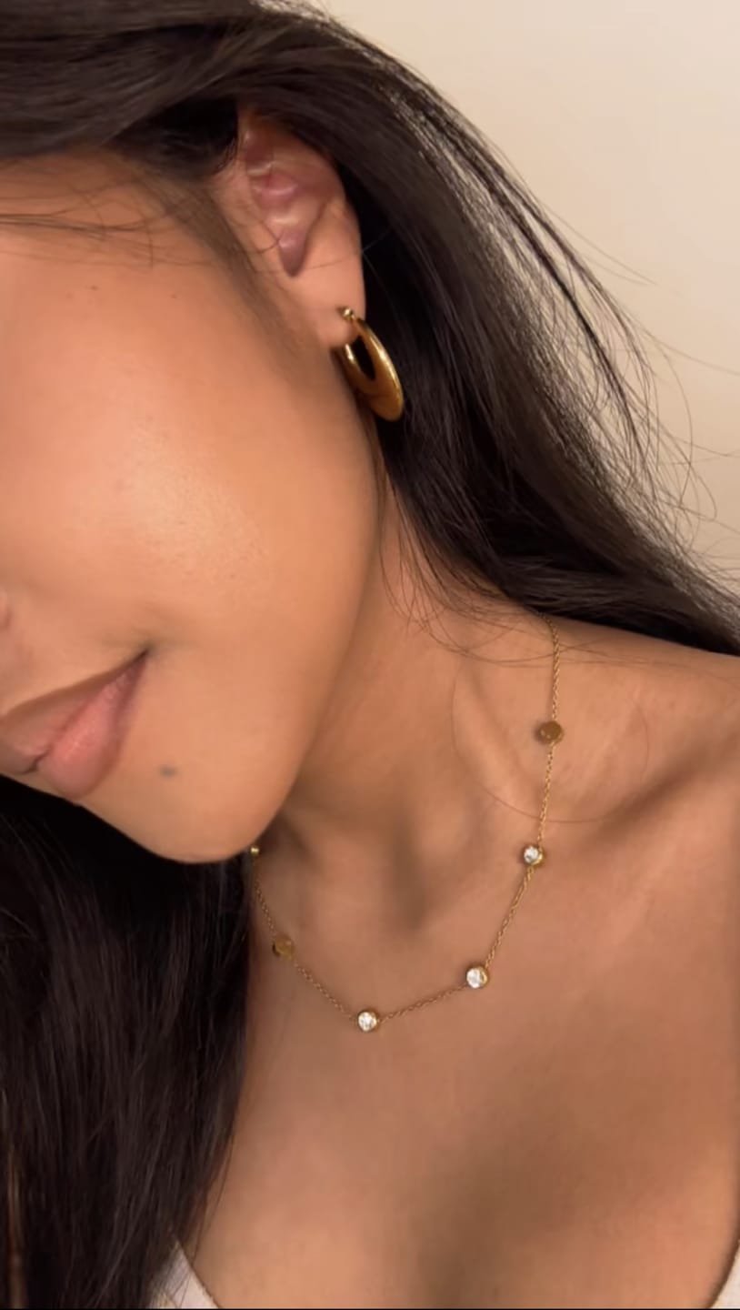 Customer photo review of Blossom earrings