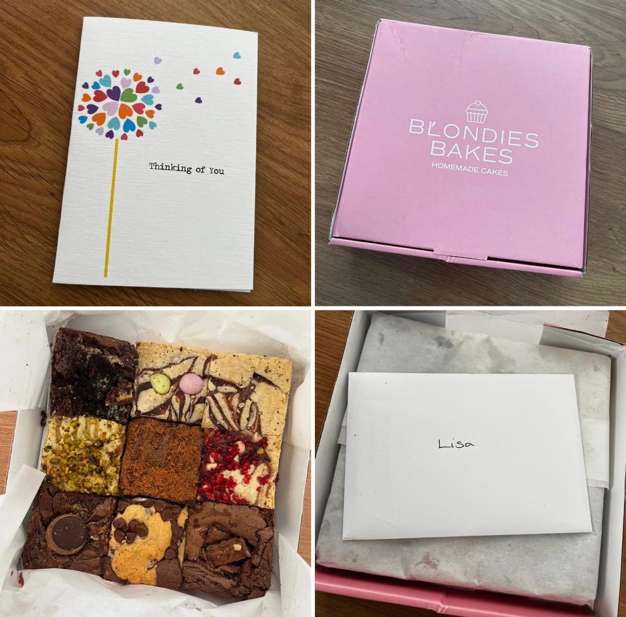 Customer photo review of Brownie & Blondie Mixed Box