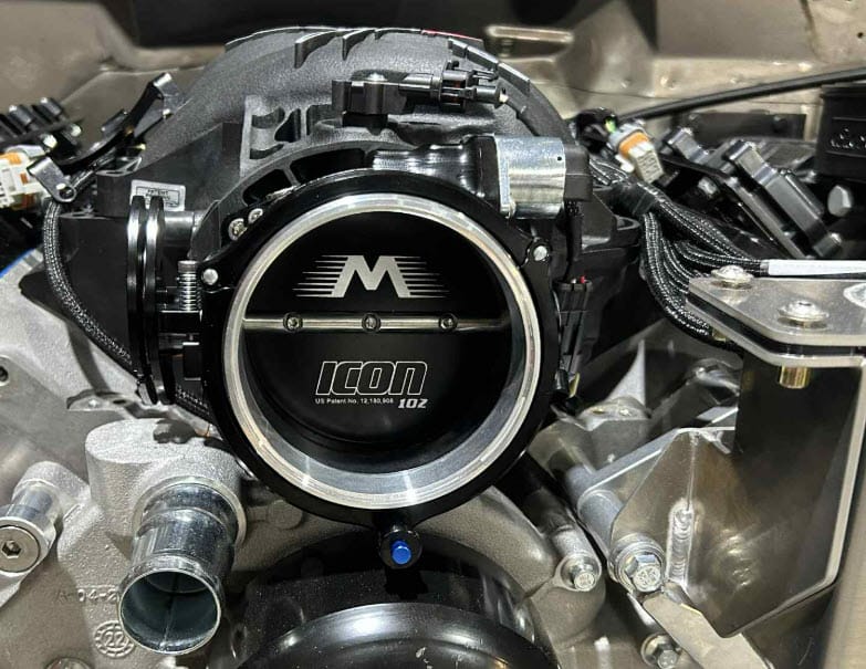 Customer photo review of ICON 102/105mm Cable Drive Throttle Body (Black) w/ Interchangeable Connection