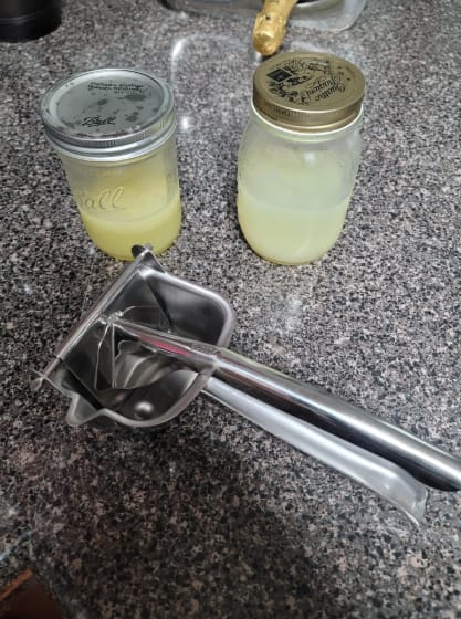 Customer photo review of Premium Manual Juice Squeezer