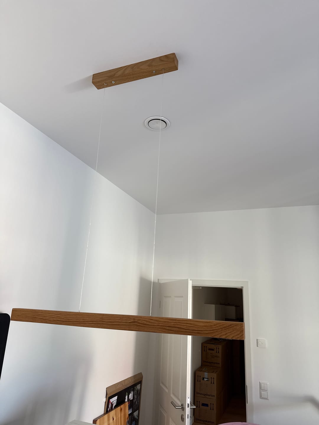 Customer photo review of Designer Pendelleuchte aus Eichenholz, LED-Pendelleuchte - Tara