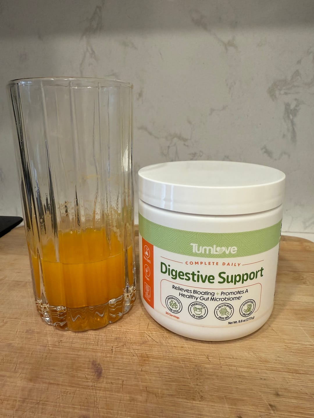 Customer photo review of Daily Digestive Support Powder