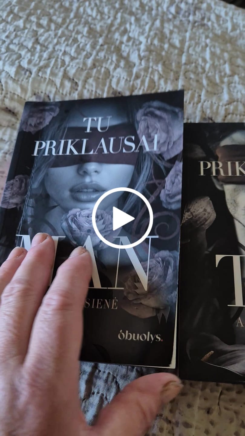 Customer video review of Karšta naujiena! A. Bausienė pristato dilogiją Tu priklausai man + aš priklausau tau – pirmas tikras lietuviškas dark romance (black edition)