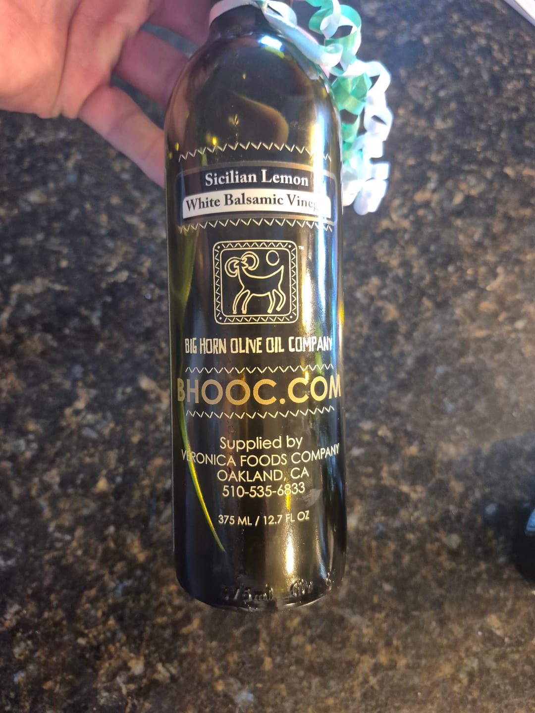 Customer photo review of Sicilian Lemon White Balsamic Vinegar