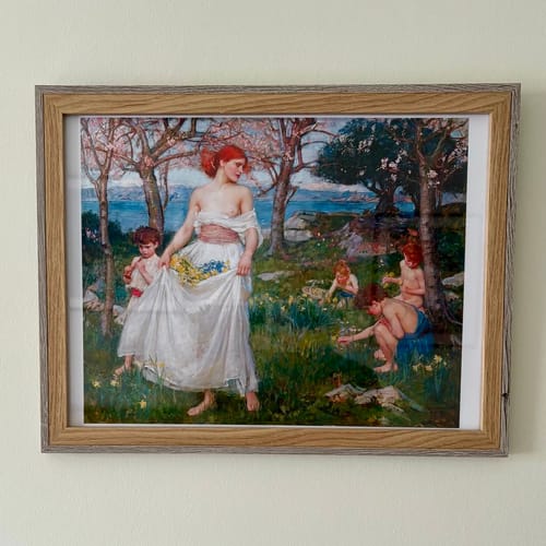 Customer photo review of A Song of Springtime, vintage artwork by John William Waterhouse, A3 (16x12") Poster Print