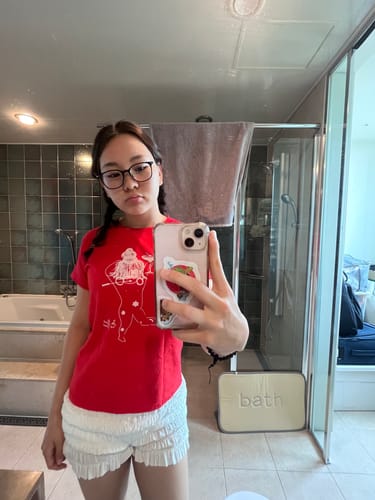 Customer photo review of party for one baby tee