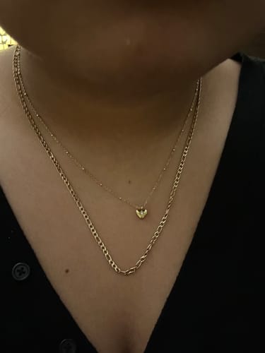 Customer photo review of Dainty Figaro Chain